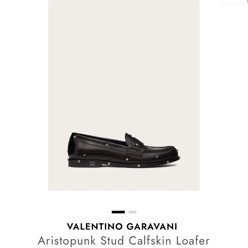 MAJOR ISO !!!!  Men’s 46 Valentino Garavani Aristopunk Black Studded Loafers